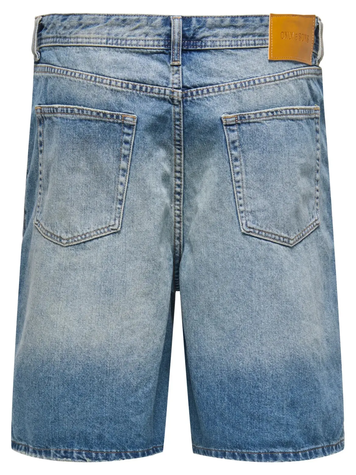 Only and Sons miesten farkkushortsit, FADE MID BLUE SHORTS Medium Blue Denim