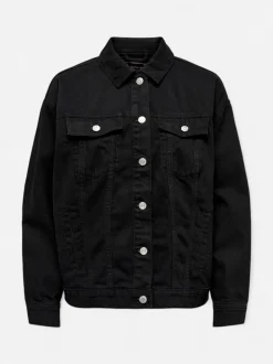 Only and Sons miesten farkkutakki Zach Box Pim Denim Jacket, musta