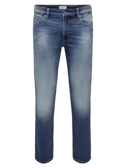 Only and Sons Miesten Farkut Loom Slim Jog 3522 Nos Indigo