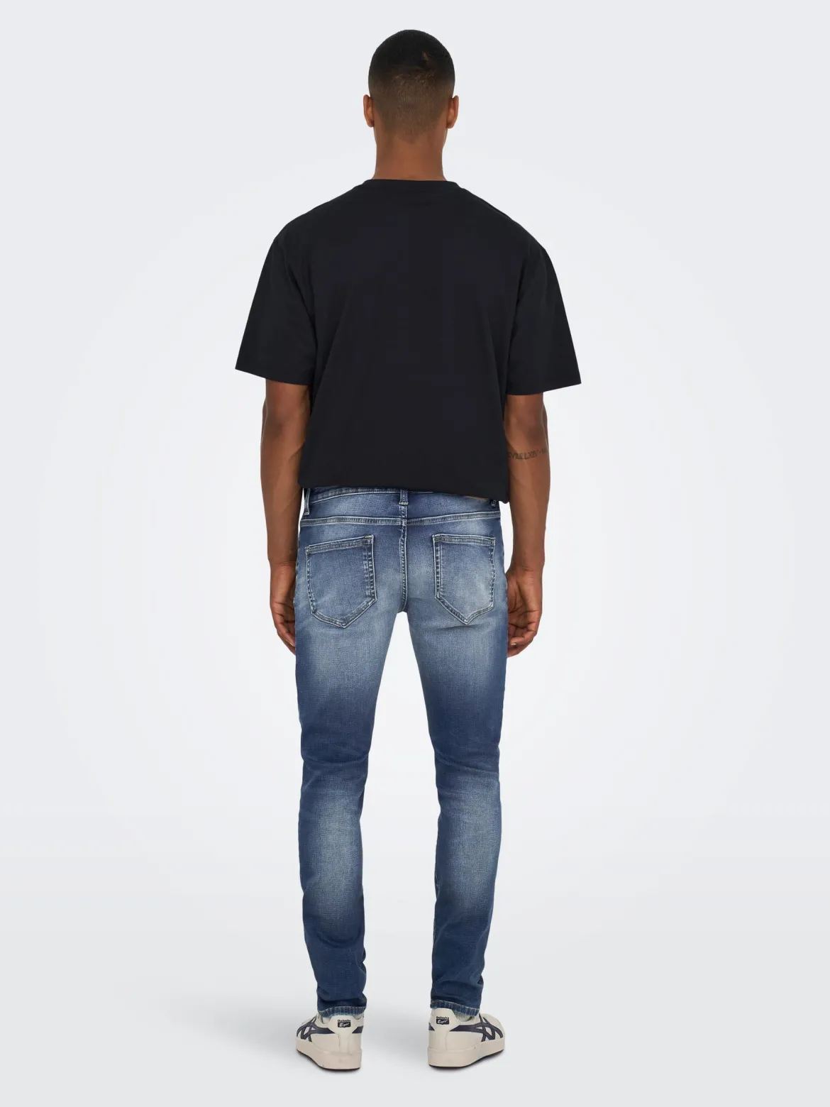 Only and Sons Miesten Farkut Loom Slim Jog 3522 Nos Indigo