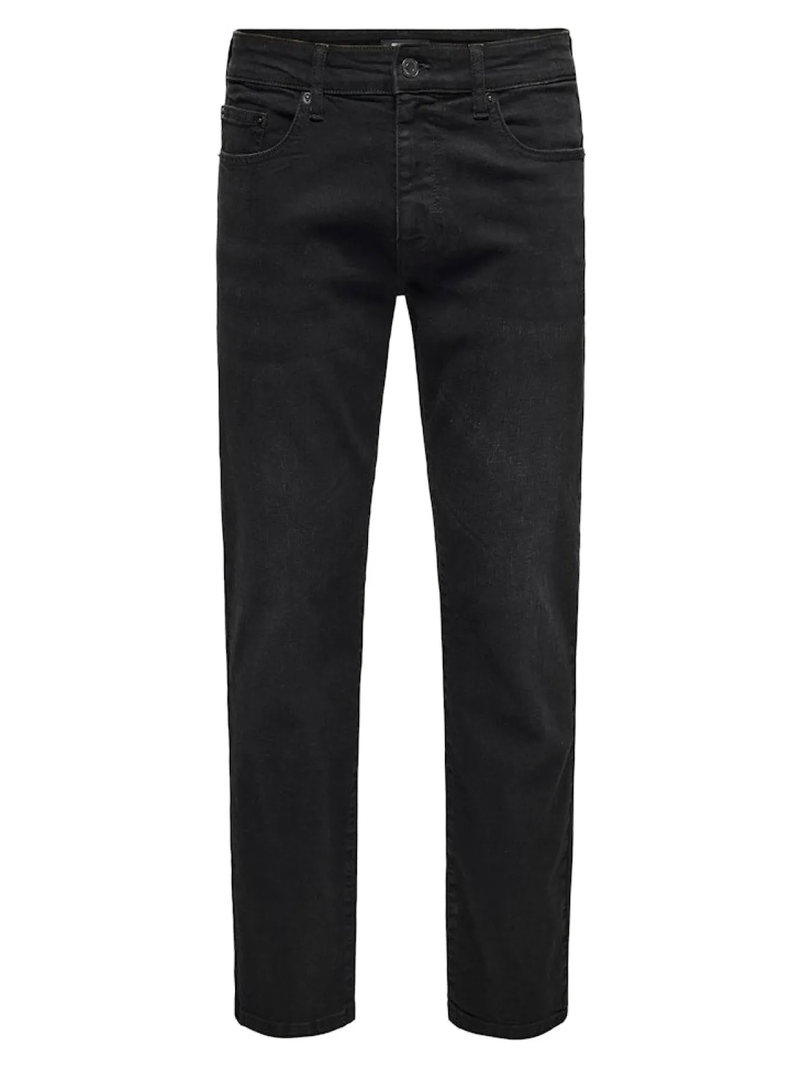 Only and Sons miesten farkut ONSWEFT REGULAR BLACK 8638 MAT DNM NOOS, Black Denim