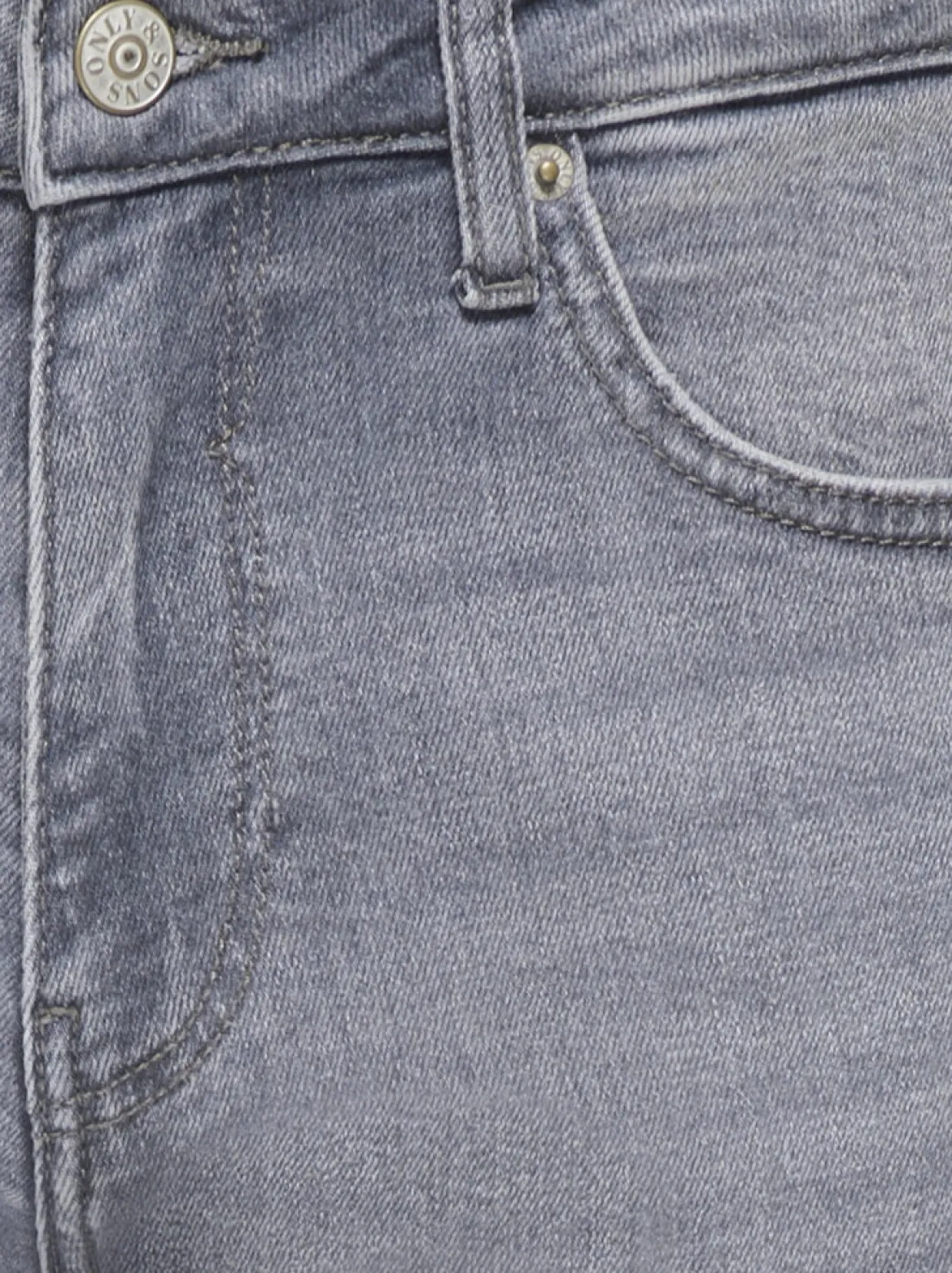 Only and Sons miesten farkut Weft Jax, Light Grey Denim