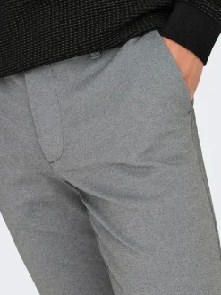 Only and Sons miesten housut Mark Pant, Medium Grey Melange