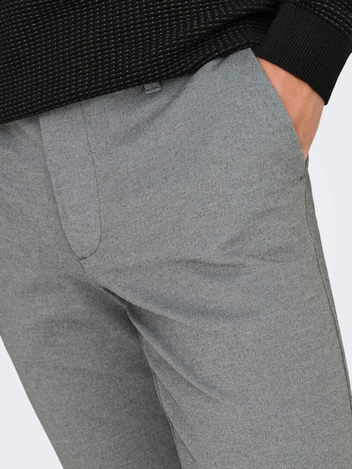 Only and Sons miesten housut Mark Pant, Medium Grey Melange