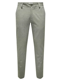 Only and Sons miesten housut Mark Tap Check, Ruskea Ruutu