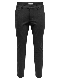 Only and Sons Miesten Housut, Mark Pant Dark Grey Melange