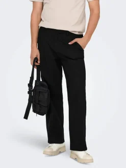 Only and Sons miesten housut Onsbob Loose Fit, Silver Lining