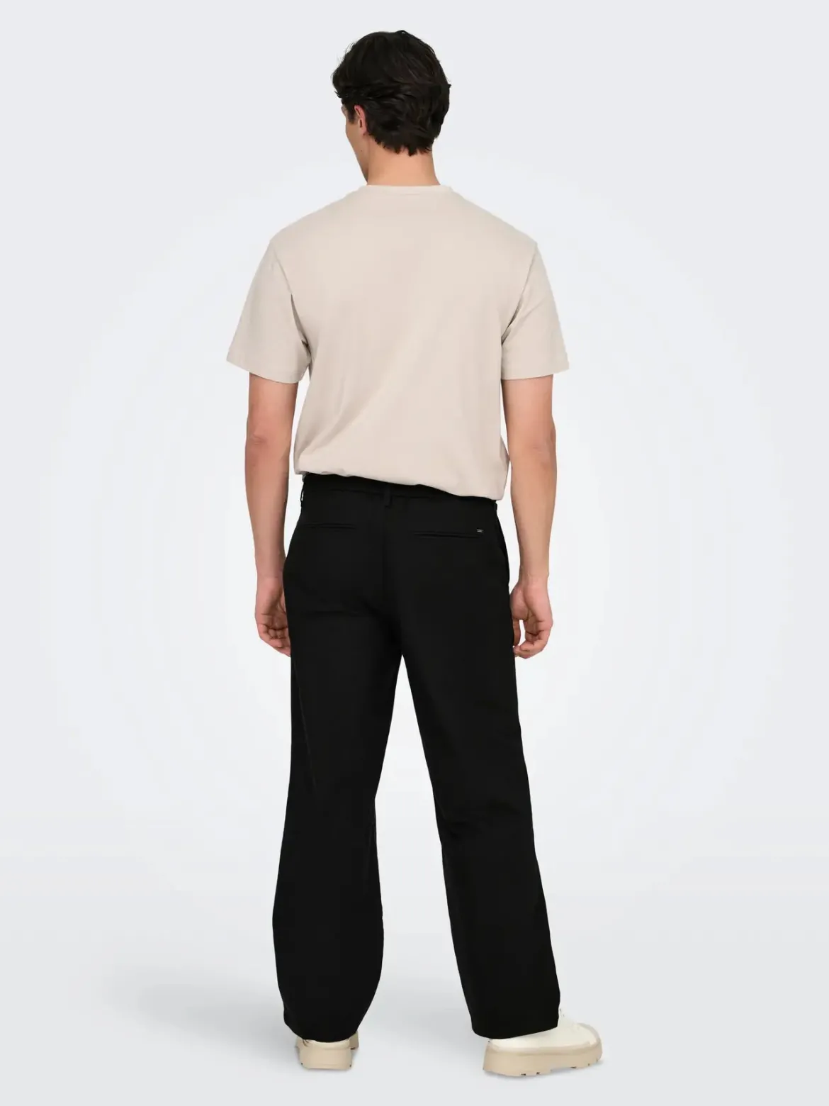 Only and Sons miesten housut Onsbob Loose Fit, Silver Lining