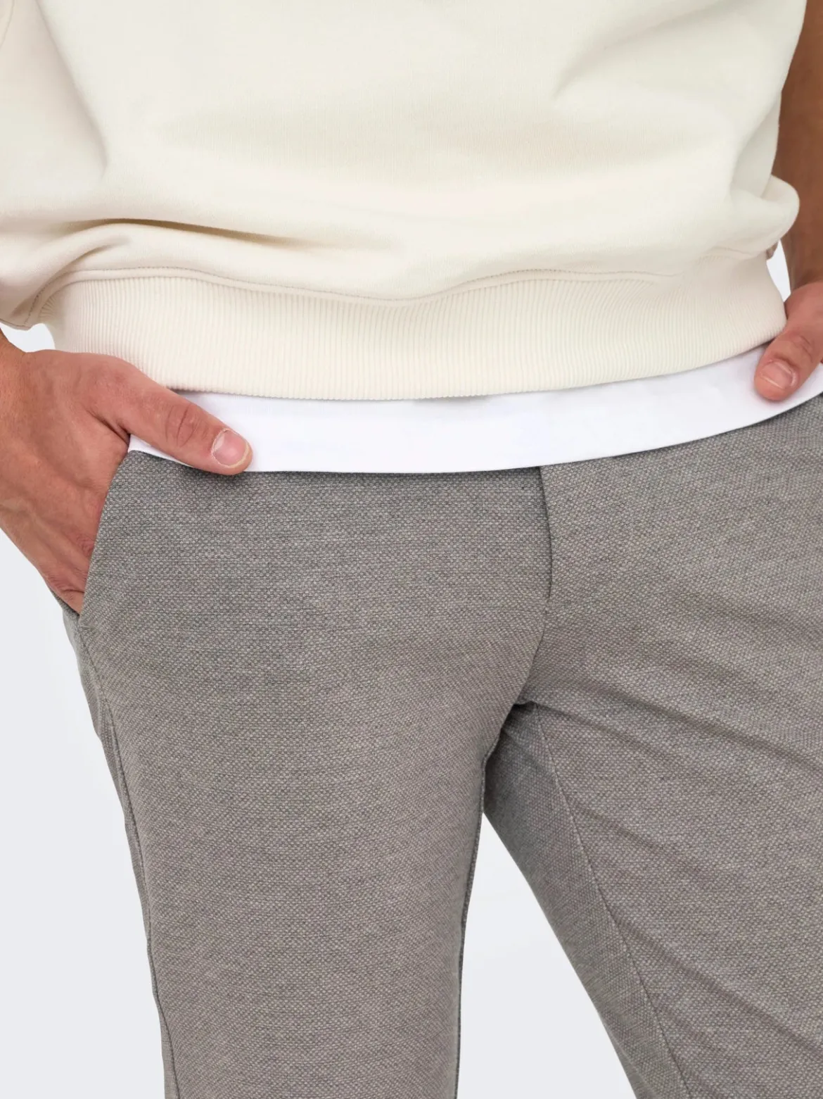 Only and Sons miesten housut Onsmark Slim Tap Disty 2912 Pant, Tobacco Brown