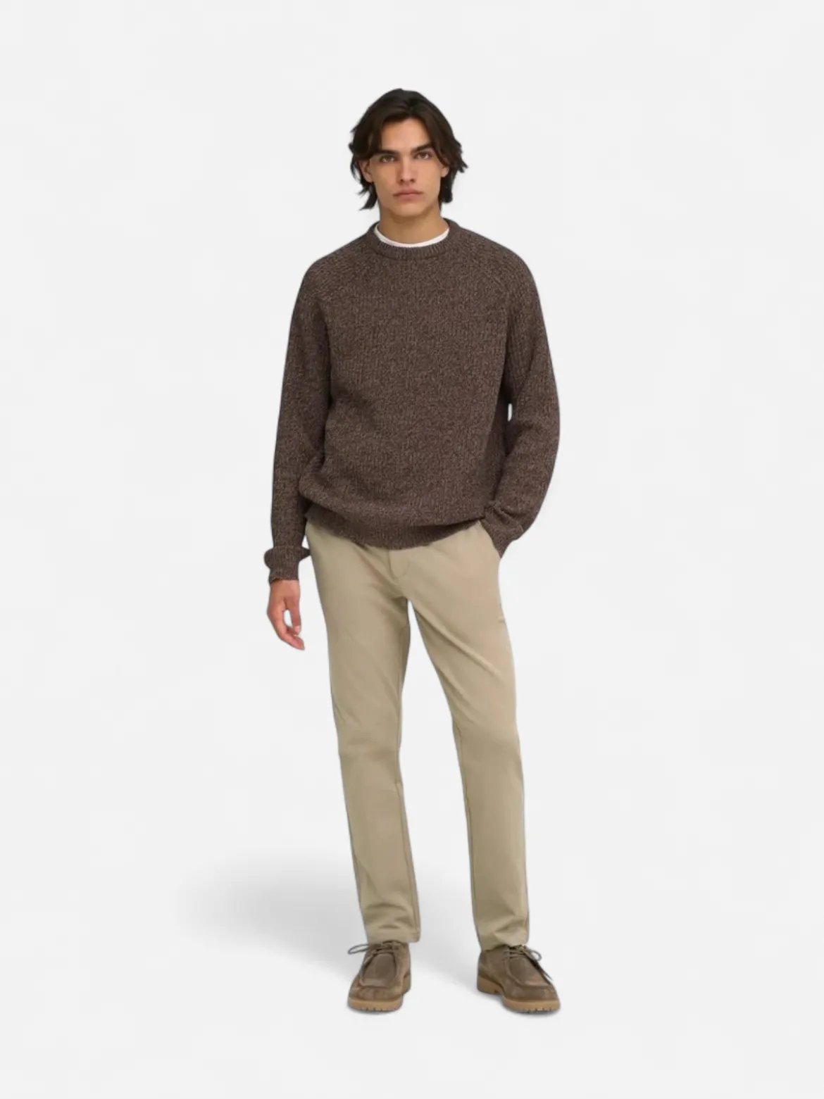 Only and Sons miesten housut Weft Reg Stretch 0651 Pants, Chinchilla