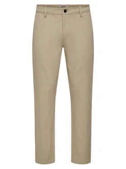 Only and Sons miesten housut Weft Reg Stretch 0651 Pants, Chinchilla