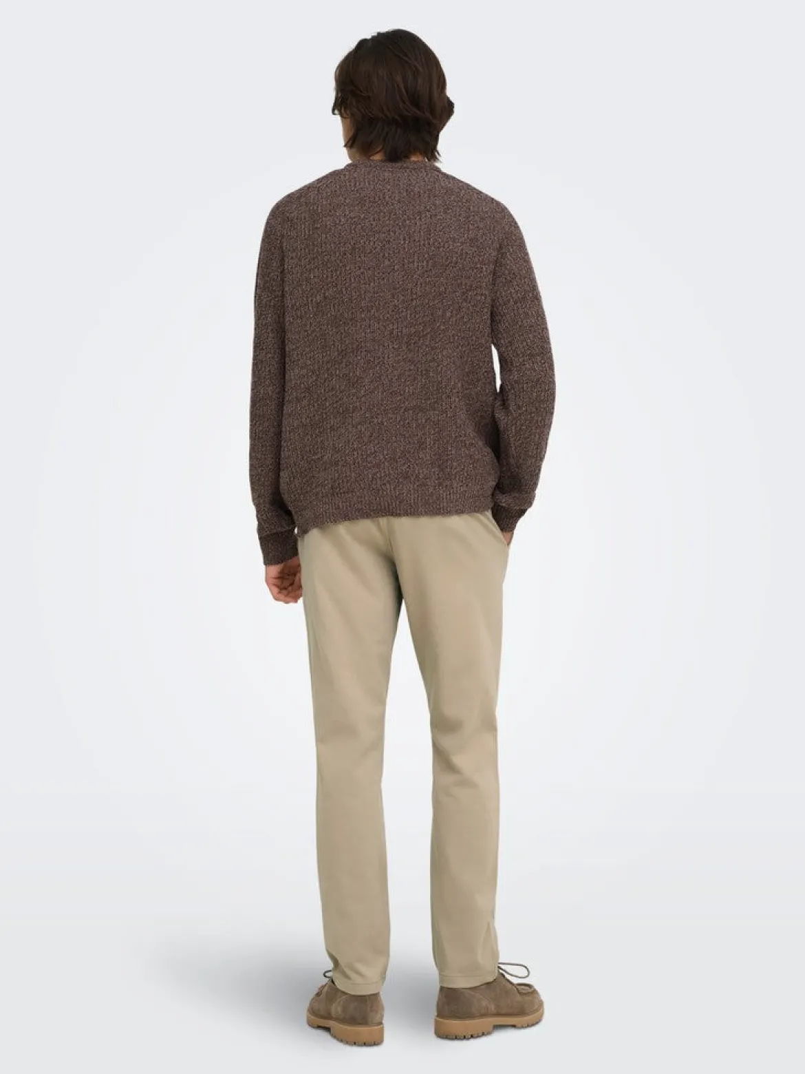Only and Sons miesten housut Weft Reg Stretch 0651 Pants, Chinchilla