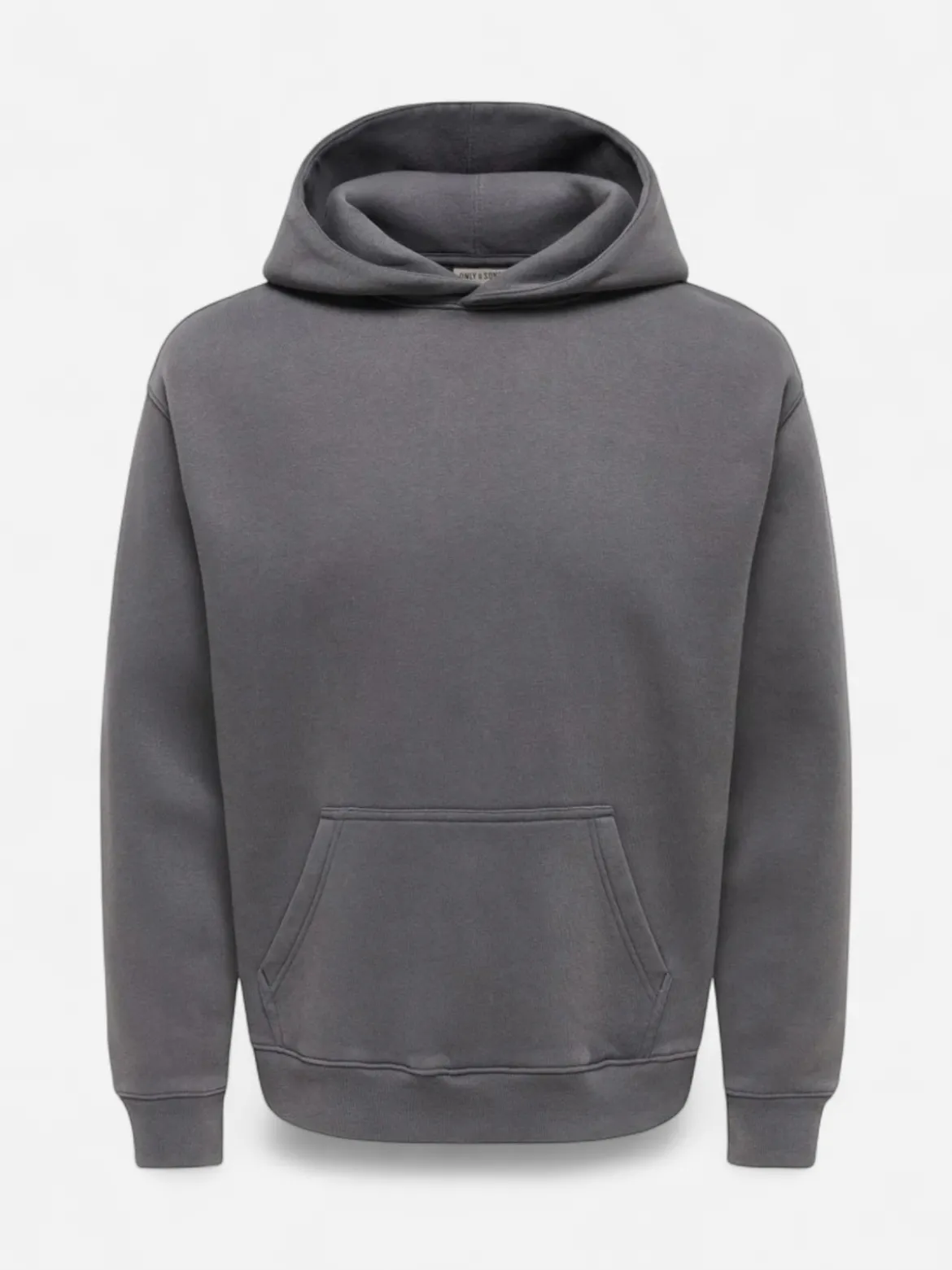 Only and Sons miesten huppari Larry Eflow Rlx Ls Wash Hoodie Sweat, Grey Pinstripe