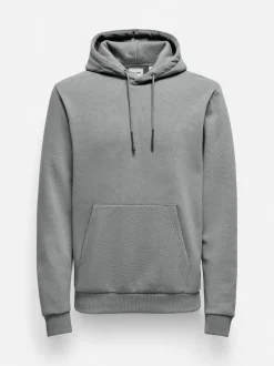 Only and Sons Miesten Huppari ONSCERES LIFE HOODIE SWEAT Keskiharmaa