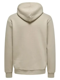Only and Sons miesten huppari ONSCERES Hoodie Sweat, Silver Lining
