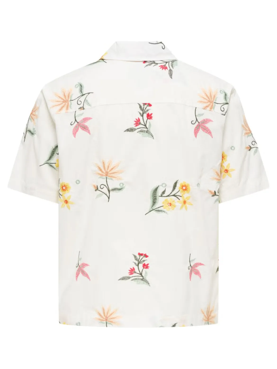 Only and Sons miesten kauluspaita ONSEDWARD RLX SS Shirt, Bright White