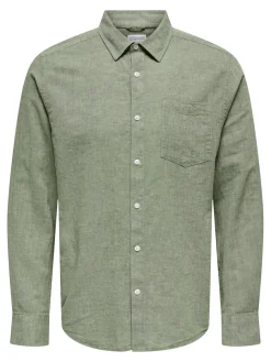 Only and Sons miesten kauluspaita, CAIDEN LIFE REG Swamp