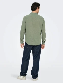 Only and Sons miesten kauluspaita, CAIDEN LIFE REG Swamp