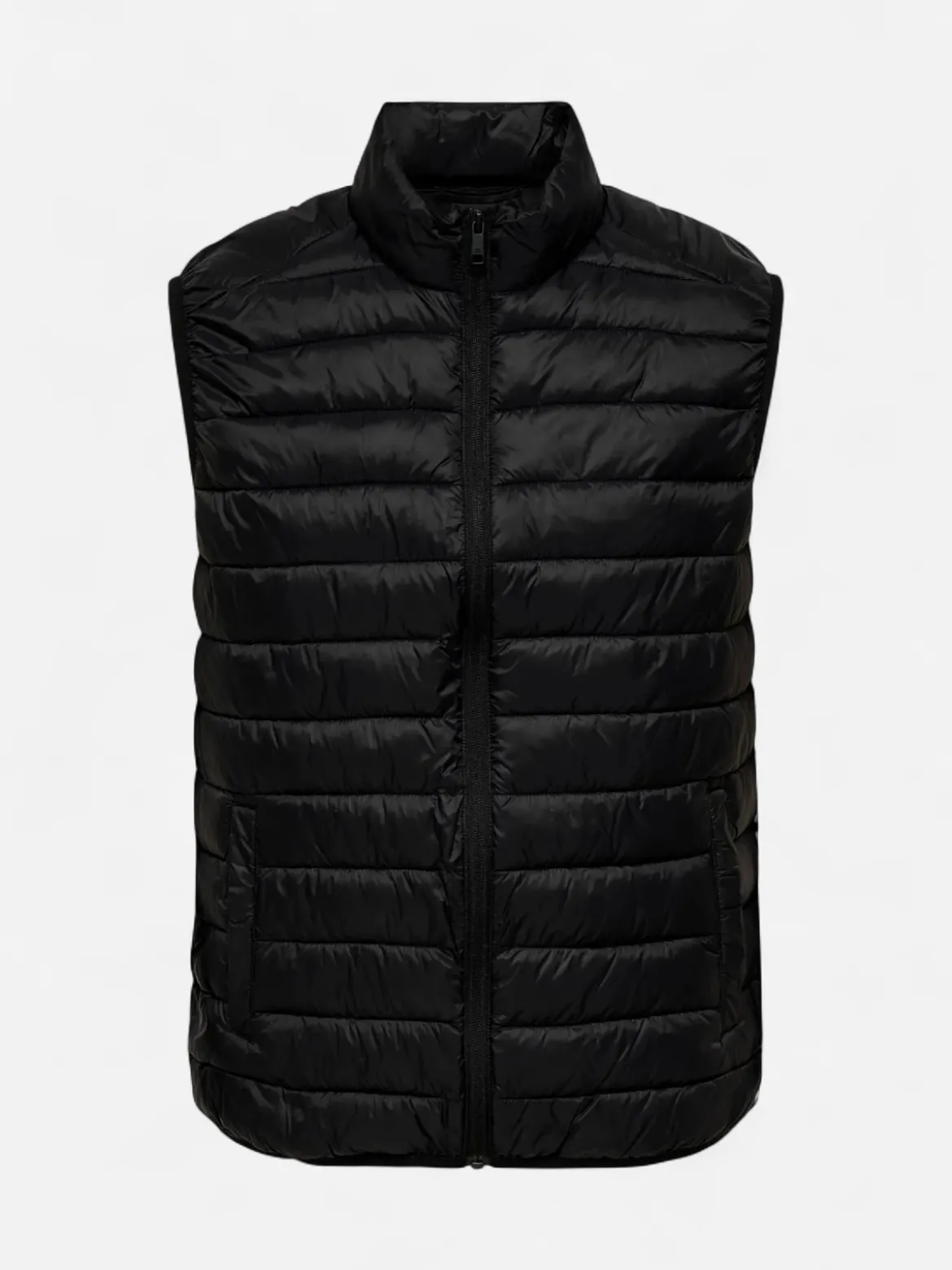 Only and Sons miesten liivi Raff Quilt Vest, musta