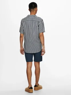 Only and Sons miesten lyhythihainen kauluspaita ONSWAYNE, Dress Blues