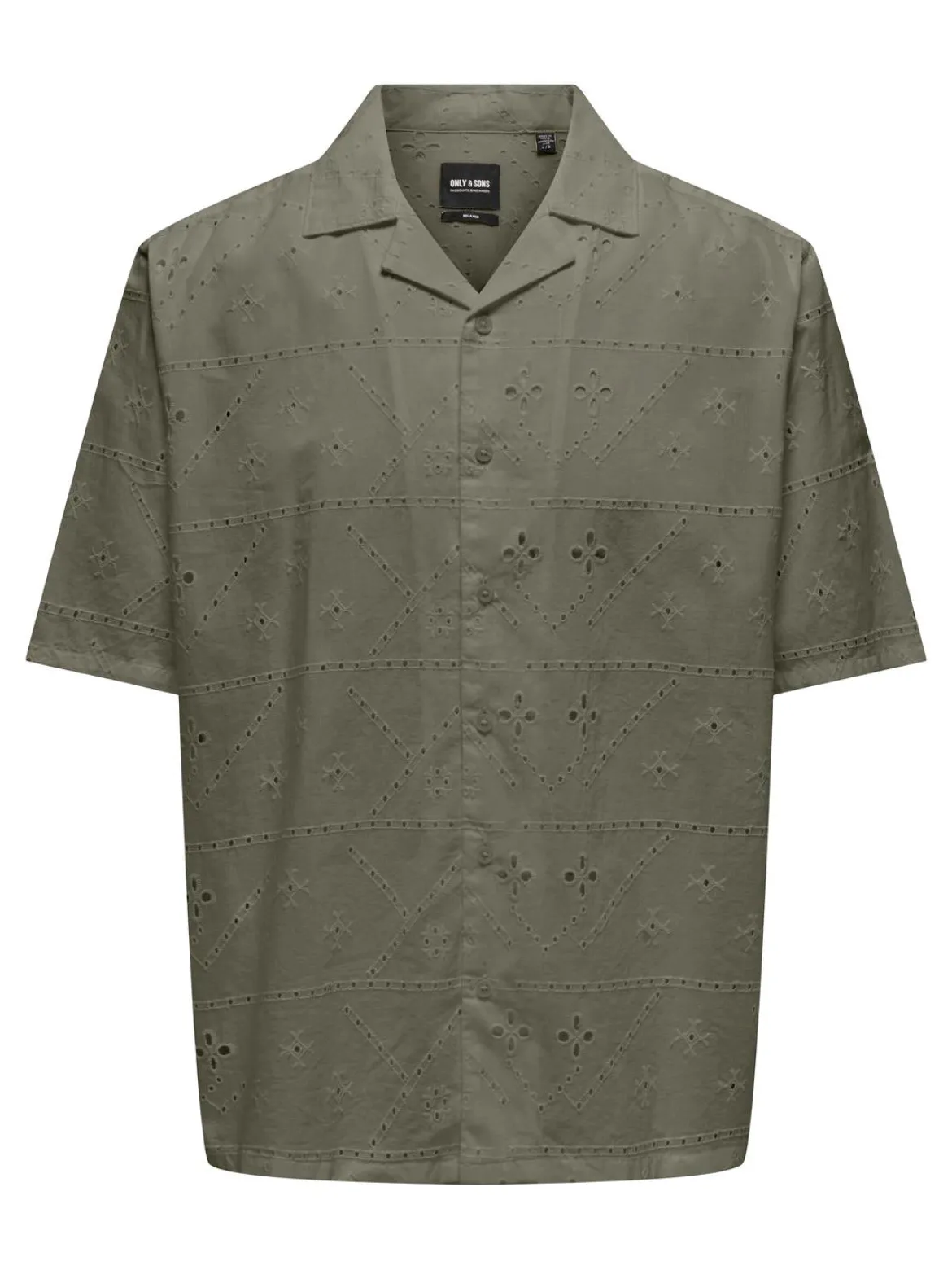 Only and Sons miesten lyhythihainen kauluspaita Aron, Dusty Olive
