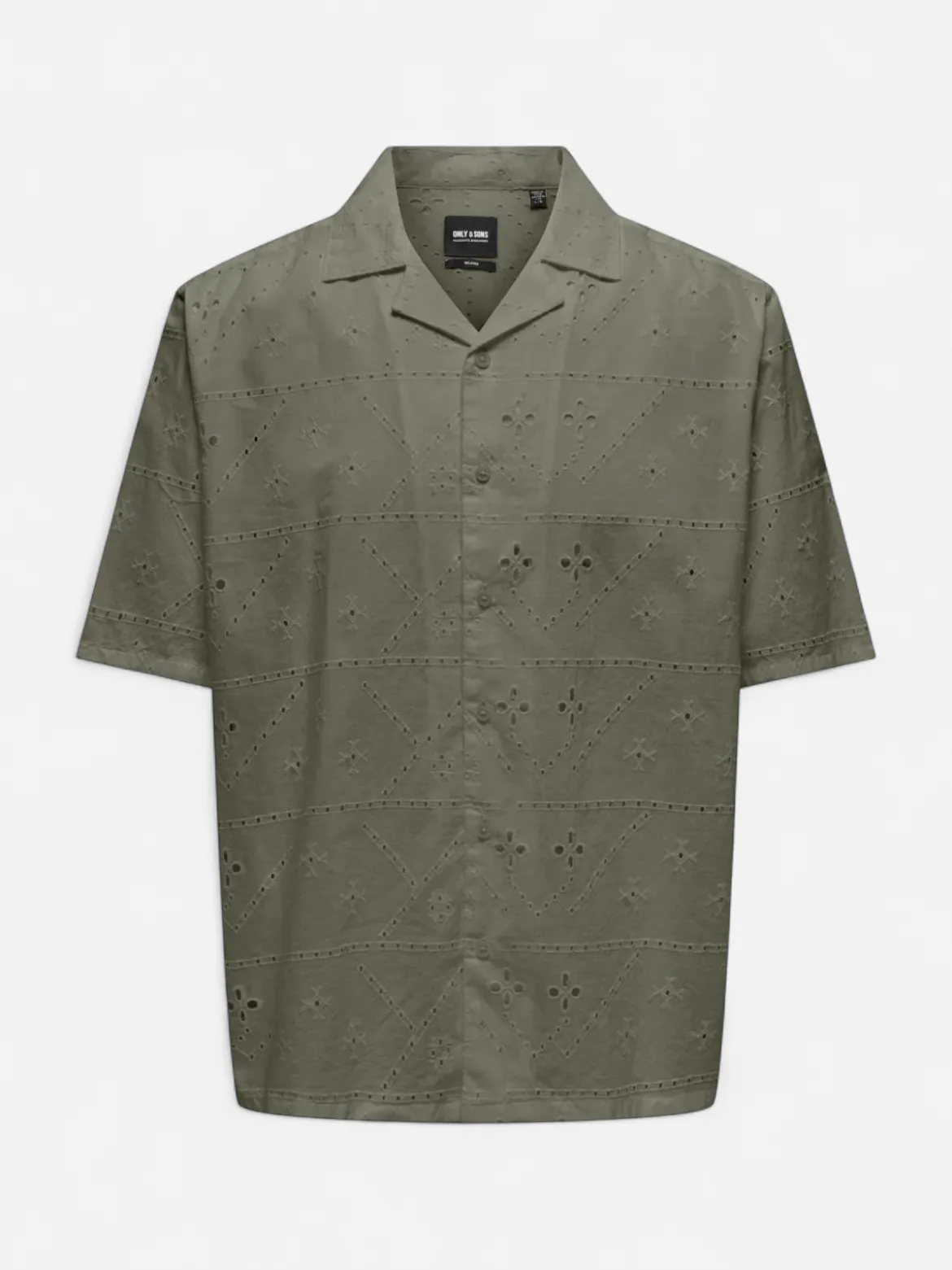 Only and Sons miesten lyhythihainen kauluspaita Aron, Dusty Olive