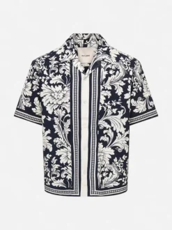 Only and Sons miesten lyhythihainen kauluspaita Nero Resort, Jet Black Lotus Antique White