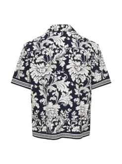 Only and Sons miesten lyhythihainen kauluspaita Nero Resort, Jet Black Lotus Antique White
