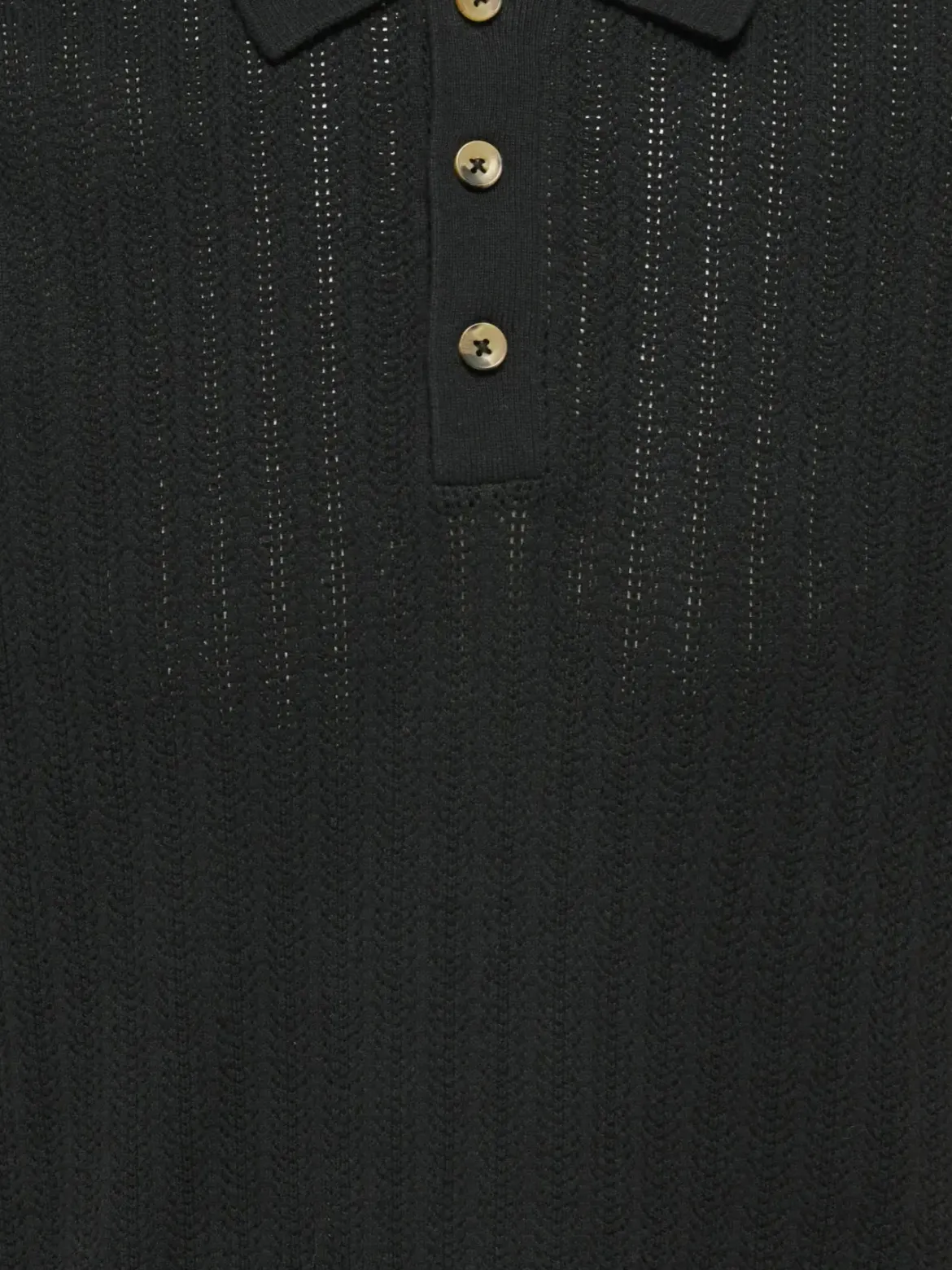 Only and Sons miesten paita ONSMOON REG 12 SS Polo Knit, musta