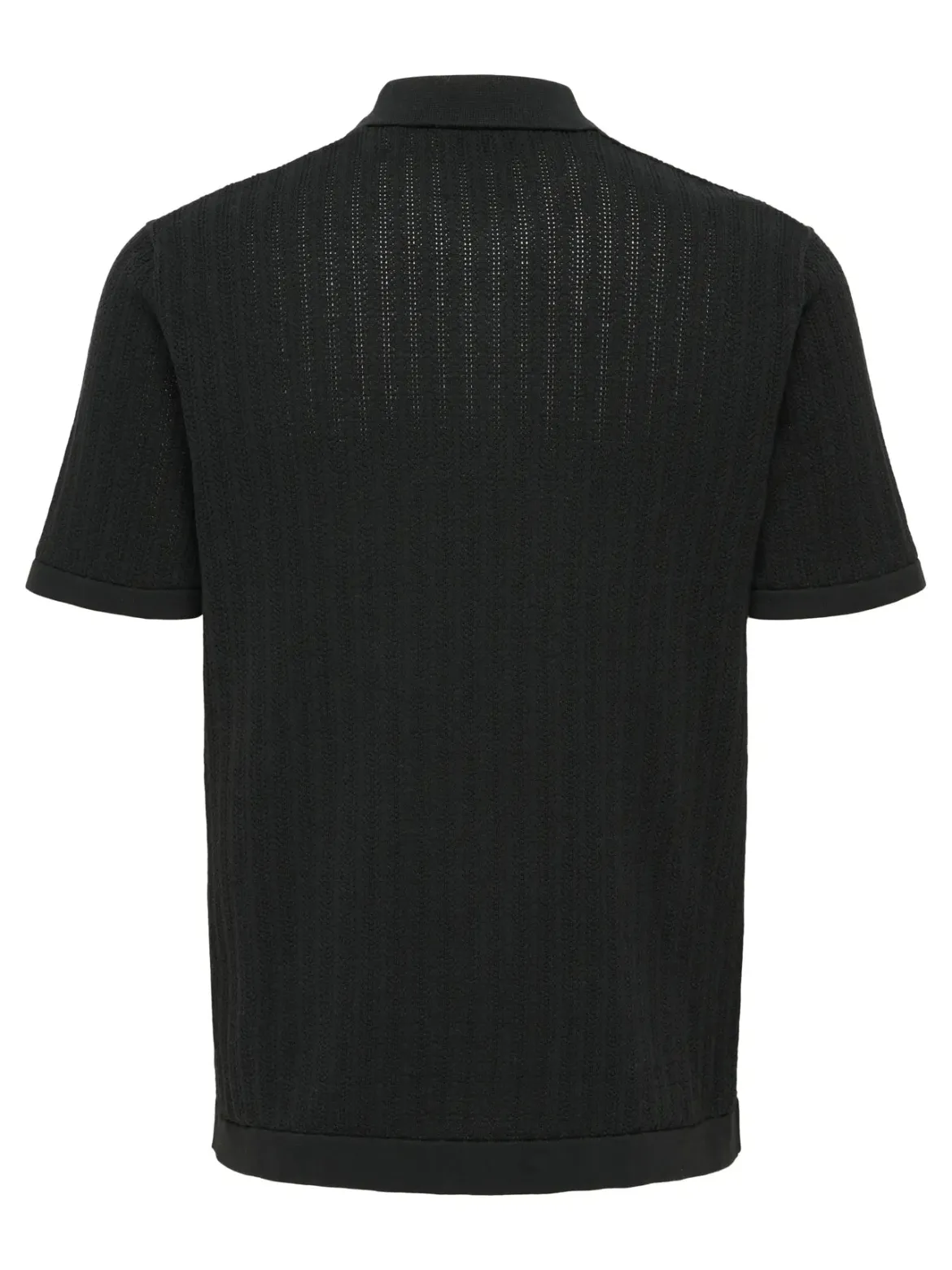 Only and Sons miesten paita ONSMOON REG 12 SS Polo Knit, musta
