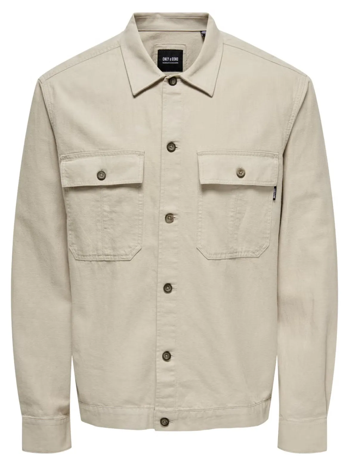 Only and Sons miesten paitatakki Onskennet LS Overshirt Noos, Silver Lining