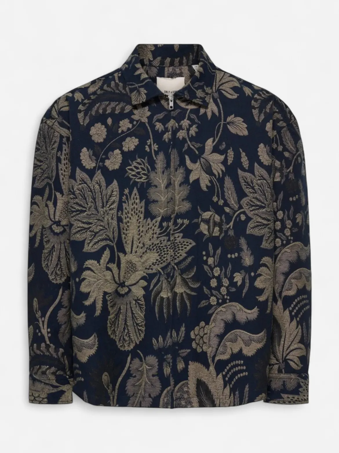 Only and Sons miesten paitatakki Freddy Loose Overshirt, Navy Blazer