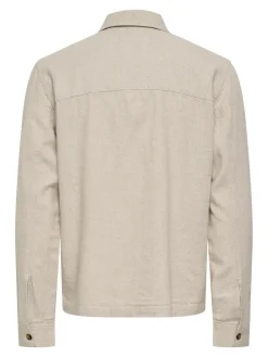 Only and Sons miesten paitatakki ONStroy Zip Shirt, Gardenia