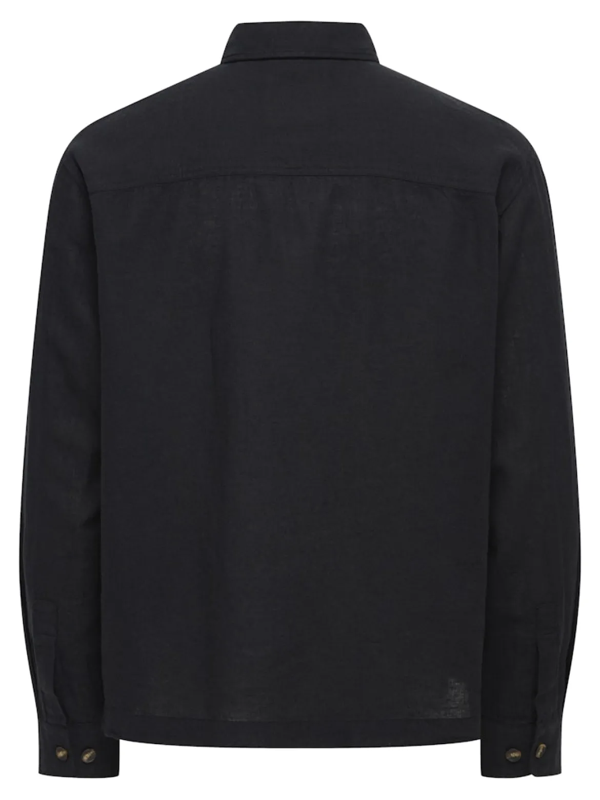 Only and Sons miesten paitatakki ONSCAIDEN LS Overshirt Linen Blend, musta