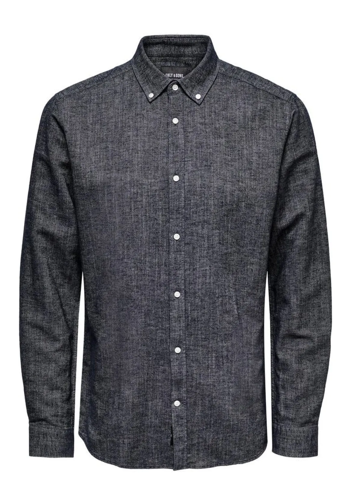 Only and Sons miesten pellavapaita Arlo Linen Shirt, Dark Navy
