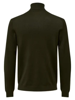 Only and Sons Miesten Pooloneule, Wyler Life Roll Neck Nos Armeijanvihreä