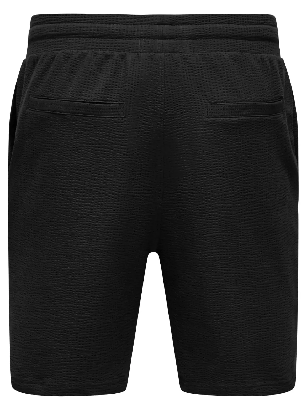 Only and Sons miesten shortsit ONSKian Life Reg Seersucker Shorts, musta