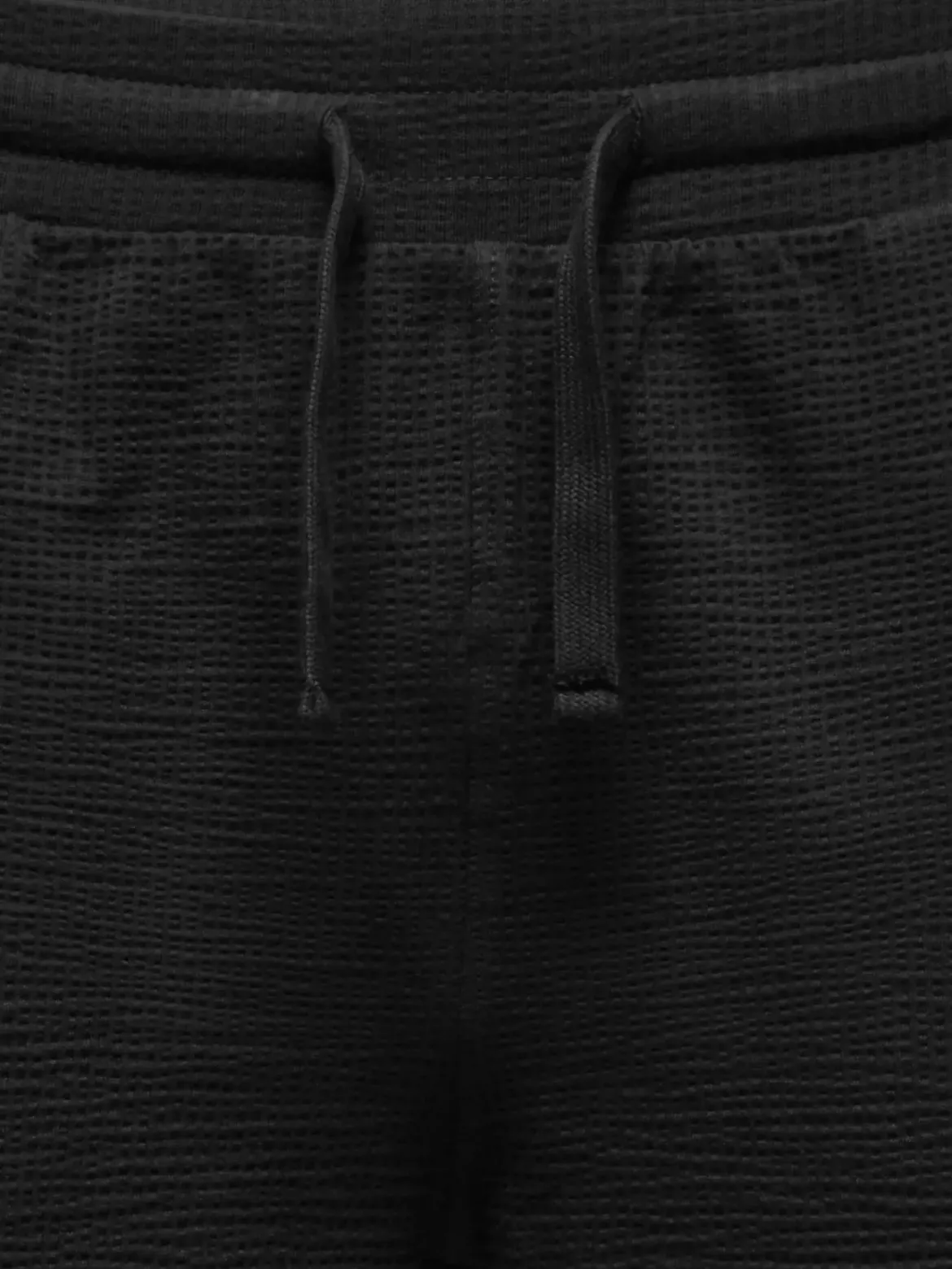 Only and Sons miesten shortsit ONSKian Life Reg Seersucker Shorts, musta