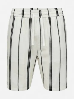 Only and Sons miesten shortsit Onstinus Stepan, Cloud Dancer Jet Black