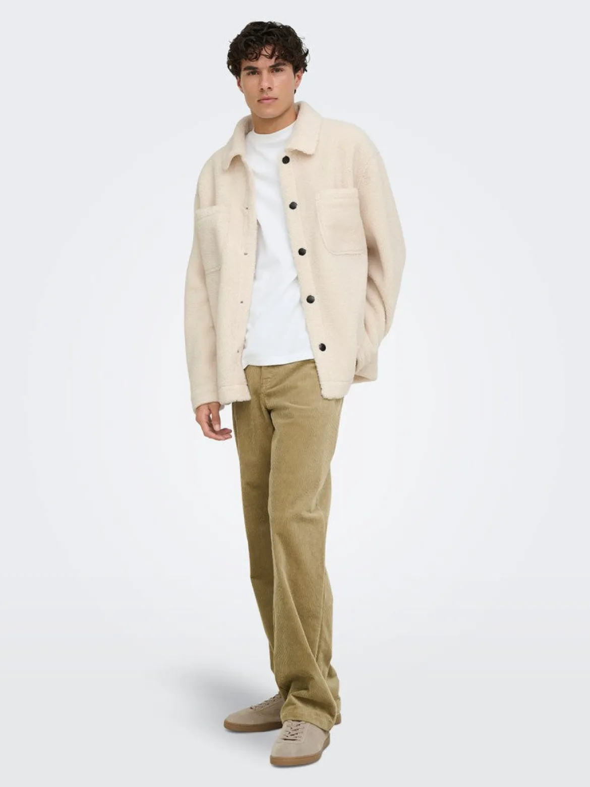 Only and Sons miesten teddytakki Sigurd, Egret