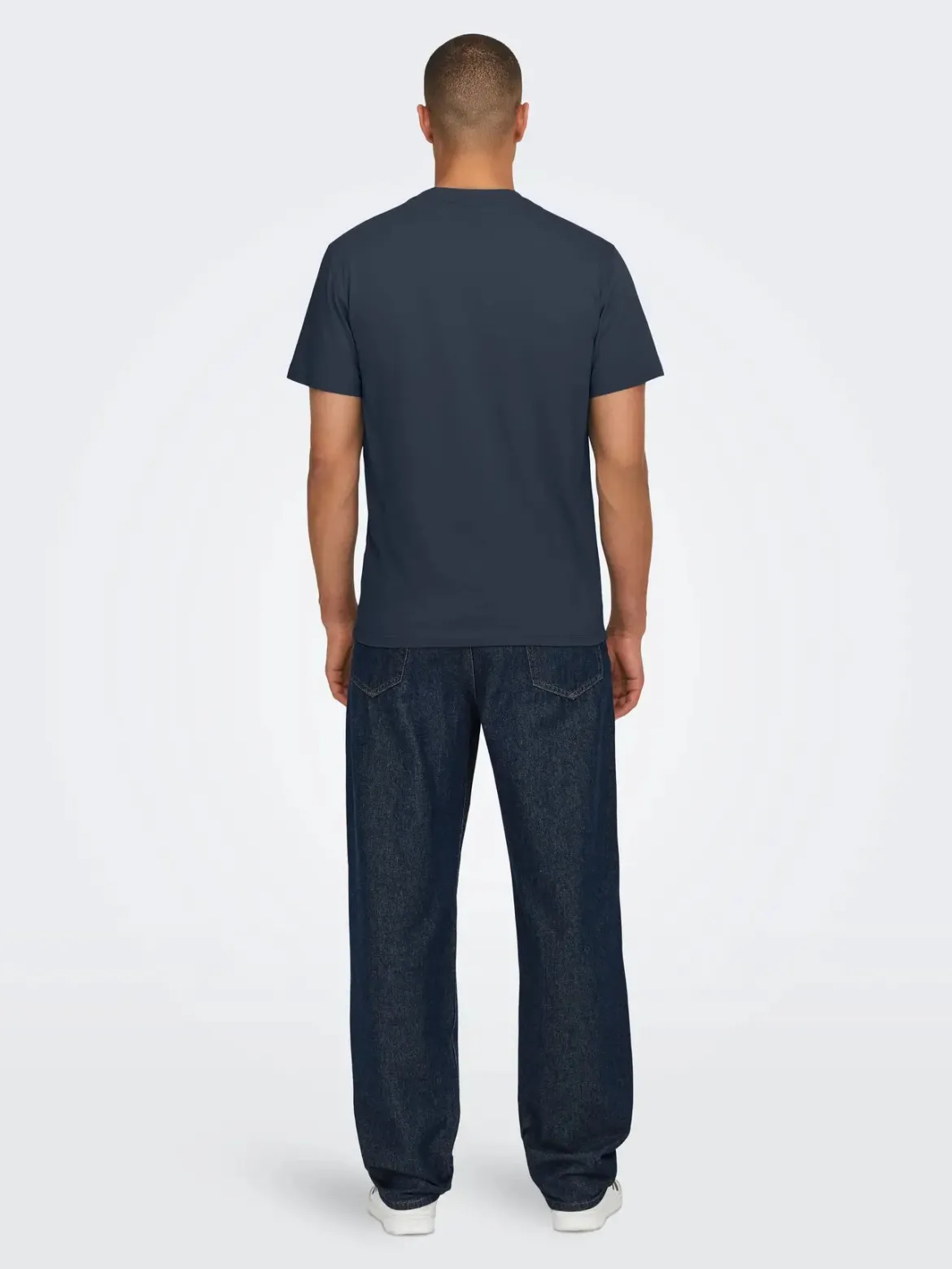Only and Sons miesten T-paita Onsmax Life Ss Stitch Tee Noos, Blue Nights