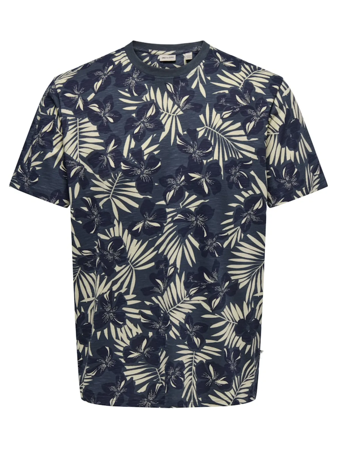 Only and Sons miesten t-paita ONSPERRY Life Red Leaf Tee, Peacoat Blue Nights Putty