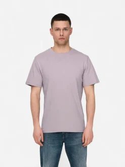 Only and Sons miesten T-paita Onsmax Life Ss Stitch Tee Noos, Nirvana