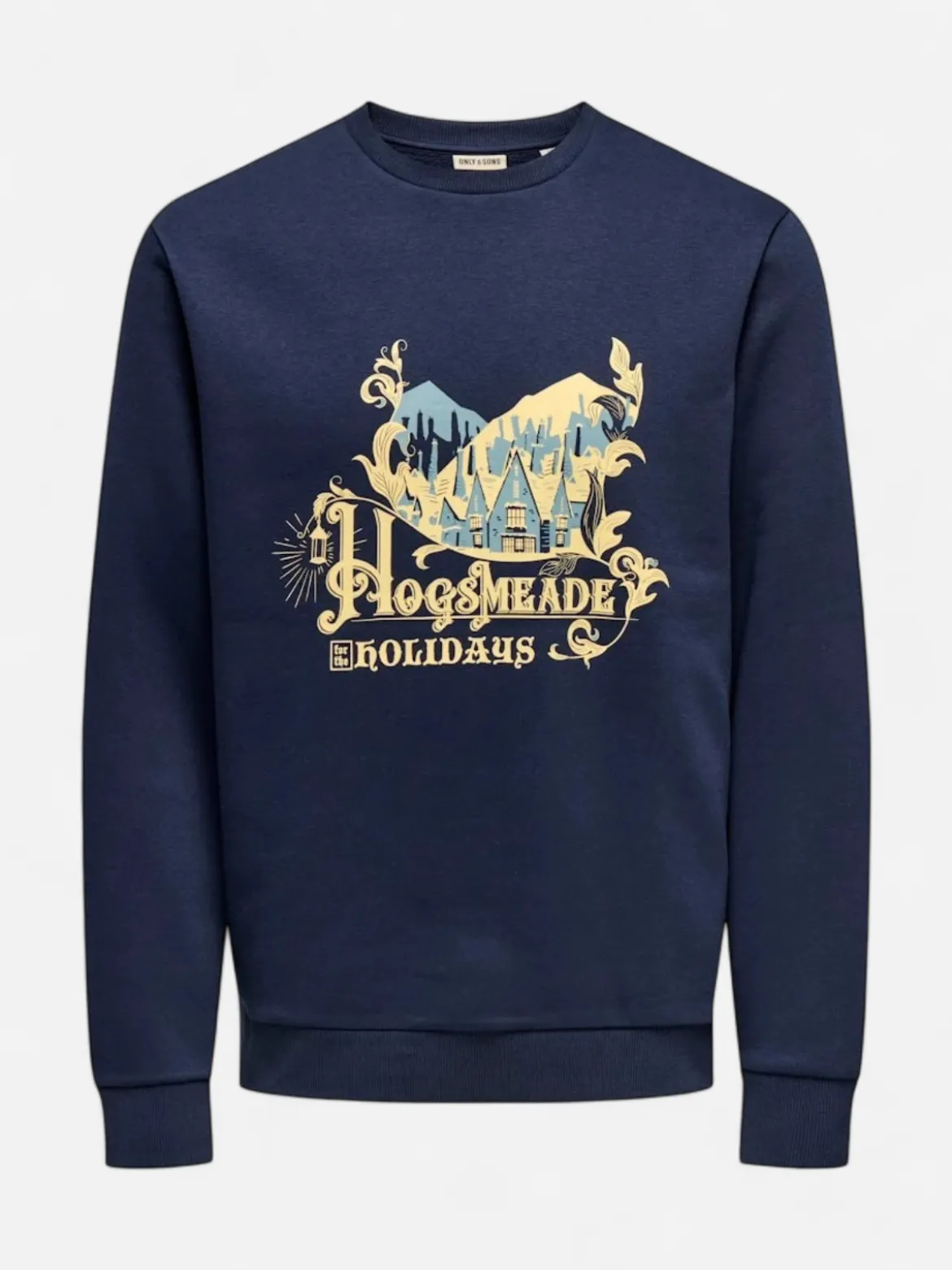Only and Sons Xmas Reg Crew HP, Navy Blazer