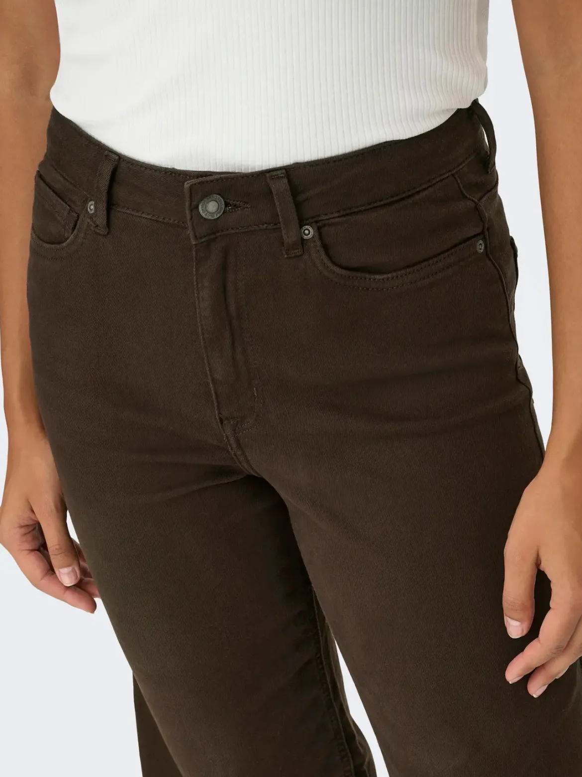 Only naisten farkut Madison Blush, tummanruskea