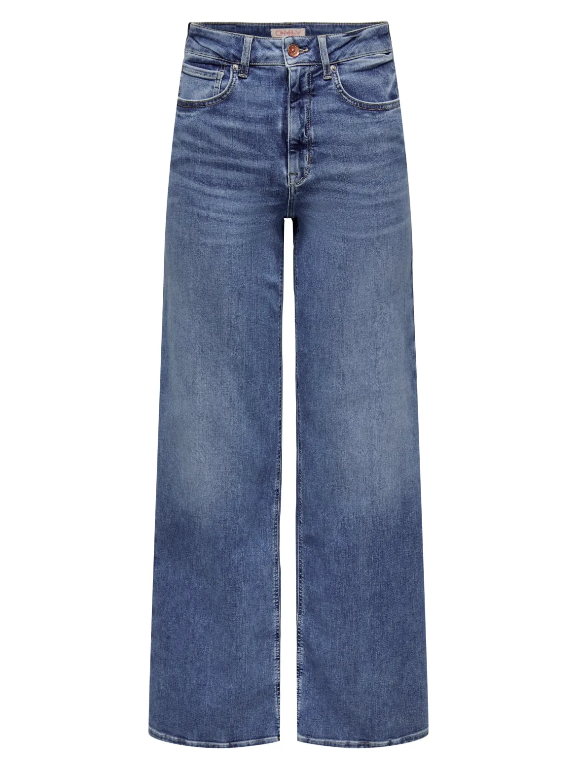 Only naisten farkut, ONLMADISON BLUSH WIDE DOT372 Indigo