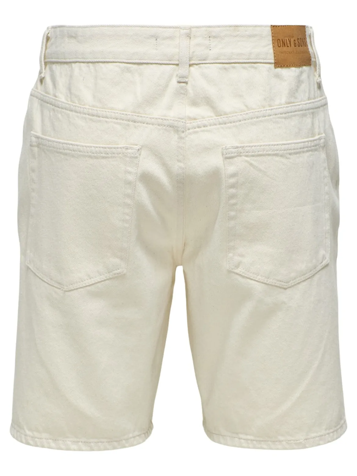 Only & Sons miesten farkkushortsit OnsEdge Pim, Ecru