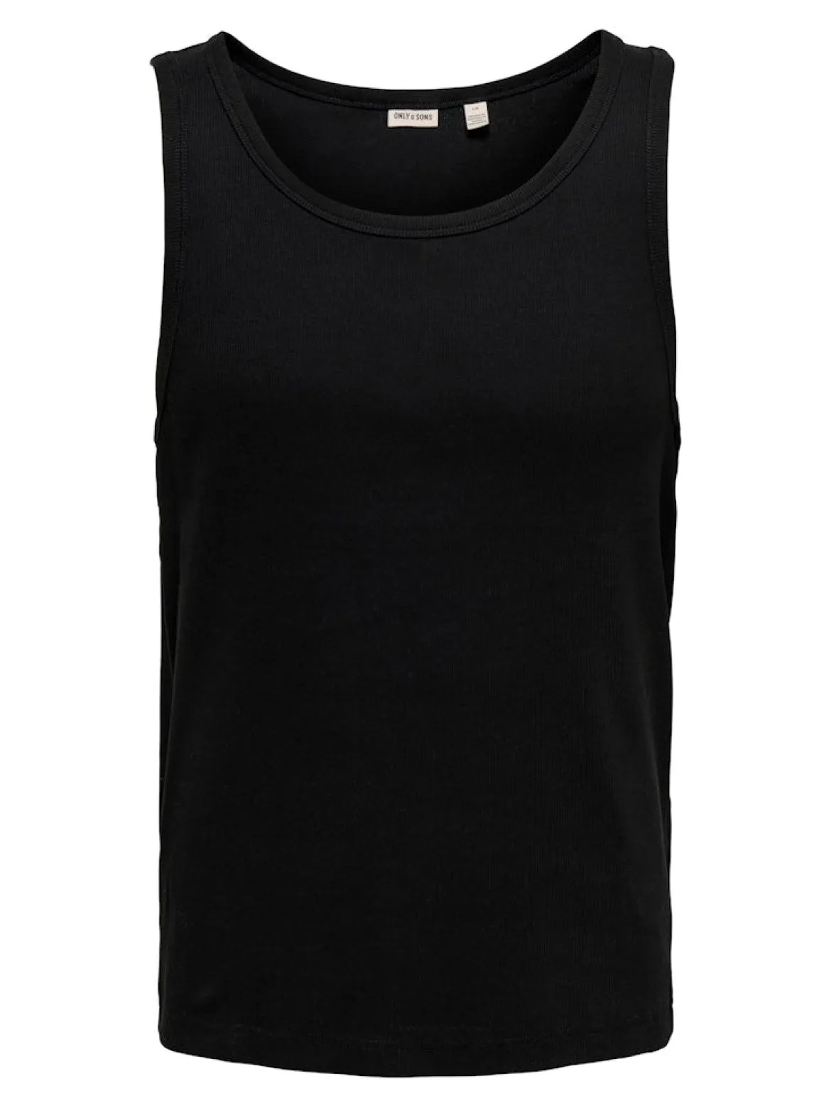 Only & Sons miesten hihaton paita ONSTanner, musta