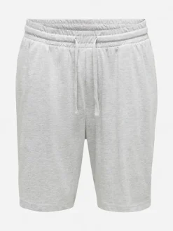Only & Sons miesten shortsit Basic, Light Grey Melange