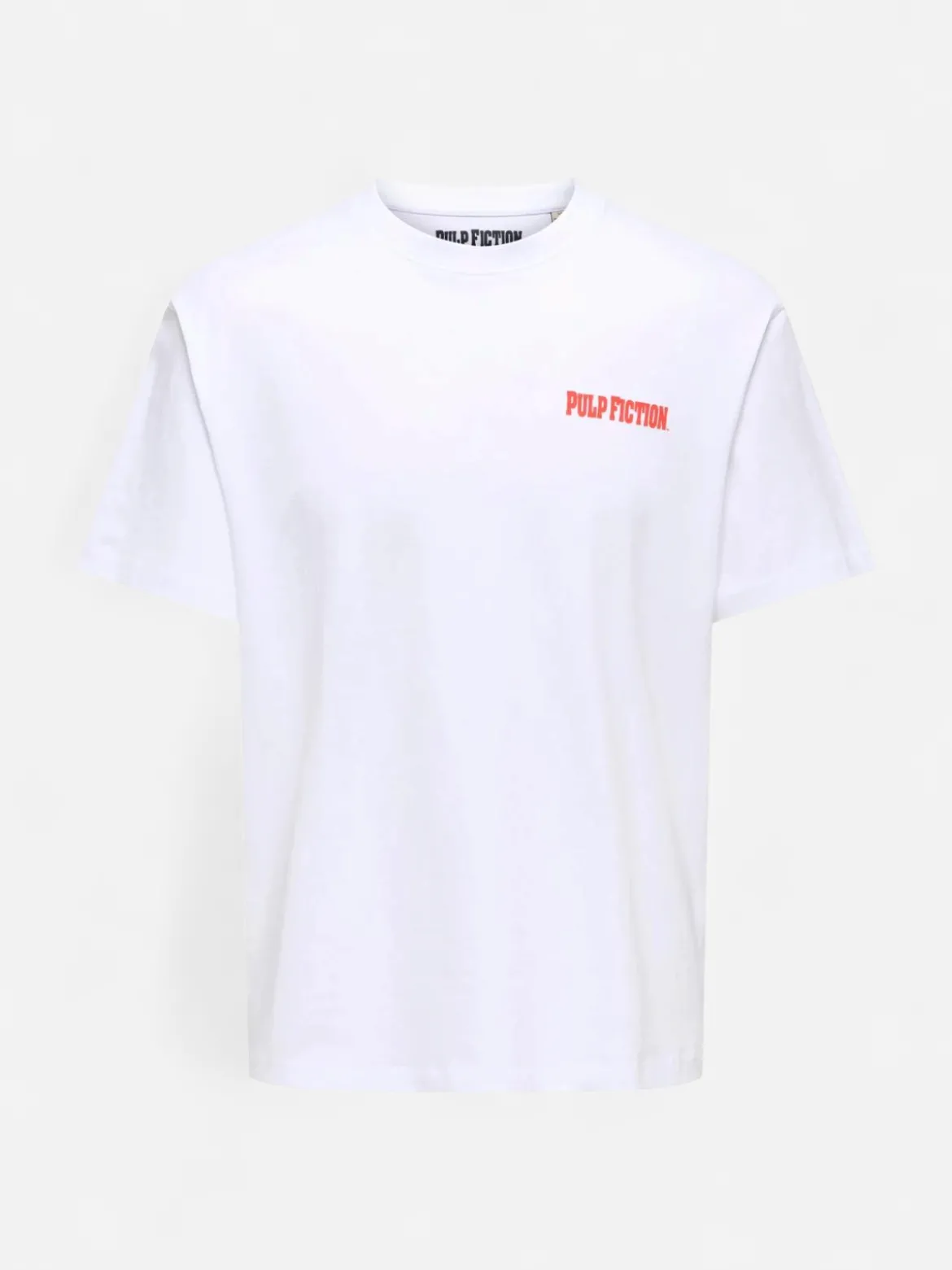 Only & Sons miesten T-paita Pulp Fiction, Bright White
